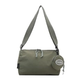 Minimalist olive green large capacity tote bag with detachable round coin purse - Green