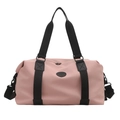Rosa wasserdichte Oxford-Reisetasche mit schwarzen Griffen und verstellbarem Schultergurt - Rosa