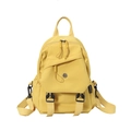 Zaino funzionale in nylon giallo con patta a fibbia e spallacci regolabili per uno stile casual - Giallo