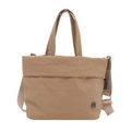 Bolso de mano de lona informal minimalista para mujer en color caqui - Caqui
