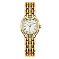 Orologio quadrato dorato da donna con quadrante in madreperla e bracciale in metallo - Cassa Oro Quadrante Bianco Cinturino Oro