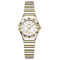 Montre GEDI luxe bicolore pour femme avec cadran en nacre et accents dorés élégants - Boîtier Doré Cadran Blanc Bracelet Doré