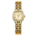 Orologio al quarzo dorato da donna con quadrante in madreperla e cinturino in metallo - Cassa Oro Quadrante Oro Cinturino Oro