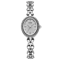 Orologio Gedi d'argento con quadrante ovale e cinturino a forma di fiocco vintage - Cassa Argento Quadrante Grigio