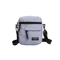 Lavender mini messenger bag with Fashion Instinct label and adjustable strap - Blue