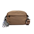 Borsa a tracolla impermeabile in nylon kaki con tracolla regolabile e tag moda - Cachi