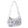 Cute white cartoon shoulder bag with puppy print and Luck typography on white background - Image 5 without Pendant