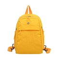 Zaino multifunzionale giallo brillante in nylon leggero con tasca frontale a zip - Giallo