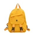Waterproof bright yellow nylon multipurpose mini backpack with front buckle pocket - Yellow