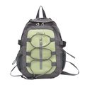 Sac à dos extérieur XINHAO gris foncé et vert olive avec cordons élastiques croisés - Vert