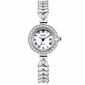 Orologio GEDI da donna argento con quadrante in madreperla e cinturino in cristallo - Cinturino Argentato Quadrante in Madreperla Bianca