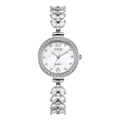 Orologio da donna argento con quadrante in madreperla e cinturino in cristallo GEDI - Argento con quadrante bianco in madreperla