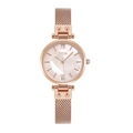 Gedi rose gold women's watch with mother-of-pearl dial and mesh band - Rose Gold Dial Rose Gold Band