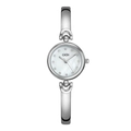 Orologio a bracciale GEDI argento minimalista con quadrante in madreperla e strass - Cassa Argento Quadrante Bianco Cinturino Argento