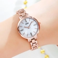 Orologio a bracciale GEDI oro rosa da donna con quadrante in madreperla bianca e strass - Cassa Oro Rosa Quadrante Bianco
