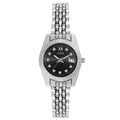 Orologio GEDI donna di lusso con quadrante nero, cinturino jubilee e datario - Cinturino Argento Cassa Argento Quadrante Nero