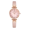 Montre GEDI pour femme avec bracelet en cuir rose et cadran en nacre or rose - Cadran Rose Bracelet Rose