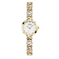 Orologio GEDI da donna in oro con cinturino incrociato e cristalli di lusso - Cassa Dorata Quadrante Bianco con Zirconia Bianca