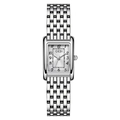Montre-bracelet à quartz carrée argentée pour femme avec bracelet métallique - Boîtier Argenté Cadran Blanc Bracelet Argenté