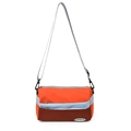 Kids color-block crossbody bag in nylon with adjustable straps and fashion logo - Red