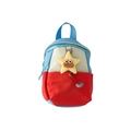 Kids color-block handbag in blue and beige with a cute yellow star plush charm - Orange