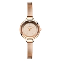 Elegant rose gold women's quartz watch with champagne dial and mesh steel strap - Rose Gold Band Rose Gold Face