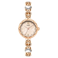 Orologio GEDI da donna in oro rosa con bracciale a cuore e dettagli in cristallo lucido - Cassa Oro Rosa Strass Bianco