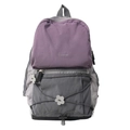 Mochila de exterior en púrpura, gris y negro con diseño elegante de cordón cruzado - L Púrpura