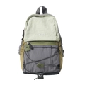 Mochila ligera para exteriores en bloque de color verde con detalle de cordón elástico - Verde Pequeño