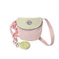 Sac bandoulière rose et blanc pour enfants avec breloque de baseball et lettres - Rose