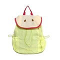Zaino per bambini a mela verde con ricamo creativo di frutta e design carino - Giallo