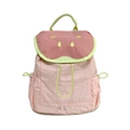 Zaino per bambini a tema anguria rosa con bordi verdi e ricamo HELLO sul davanti - Rosa