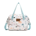 Sac de rangement à motifs girafe et arc-en-ciel avec bandoulière bleu clair - Bleu