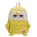 Cute yellow cartoon backpack for kids with funny 3D limbs and embroidered facial features - Yellow