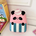 Sac à dos panda rose pour enfants avec motif glace pailleté et oreilles mignonnes - Panda Rose Foncé