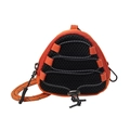 Mini borsa a tracolla arancione per bambini con rete e coulisse regolabile pratica - Nero