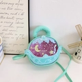 Bolso de princesa verde menta para niñas con diseño de cuna lunar y correa ajustable - Verde