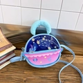 Bolso bandolera azul redondo para niños con detalles de estrellas y anclas - Azul