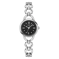 Orologio a bracciale GEDI argento di lusso per donna con quadrante nero e numeri romani - Cinturino Argentato Quadrante Nero