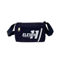 Borsa a tracolla per bambini blu navy in tela con stampa sportiva Eleven 11 - Blu Notte