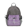 Mochila minimalista de cordón en gris y lavanda para actividades al aire libre 2025 - Morado
