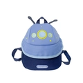 Sky blue toddler backpack with star patterns and a unique sun hat hood design - Blue
