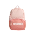 Pink color-block kids backpack with TOCHASO letters and mesh side pockets - Small / Pink