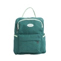 Cute candy-colored waterproof nylon backpack for kids with a stylish green patchwork design - Aden Green