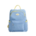 Zaino per bambini azzurro e giallo in materiale impermeabile per scuola e tempo libero - Blu Caramello