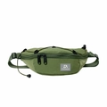 Army green nylon kids chest bag with adjustable strap and TOCHASO logo for sports - Army Green