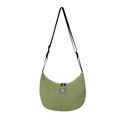 Borsa a tracolla a mezzaluna verde avocado per bambini con tracolla regolabile - Verde Militare
