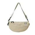 Sac bandoulière beige en forme de lune pour garçon avec sangle ajustable - Kaki