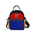 Mini rugzak voor kinderen in groen oranje blauw en geel van waterdicht nylon - Groen