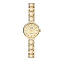 Montre à quartz GEDI dorée pour femme avec cadran texturé et bracelet métallique - Boîtier Doré Cadran Doré